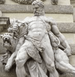 Herakles und der Höllenhund Kerebos